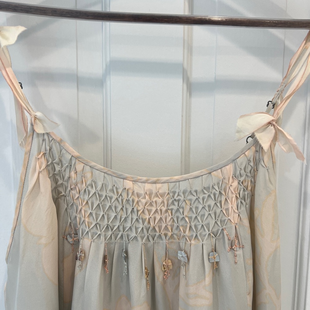 Rebecca Taylor Spaghetti Strap Silk Dress Size 8 - Picture 2 of 8